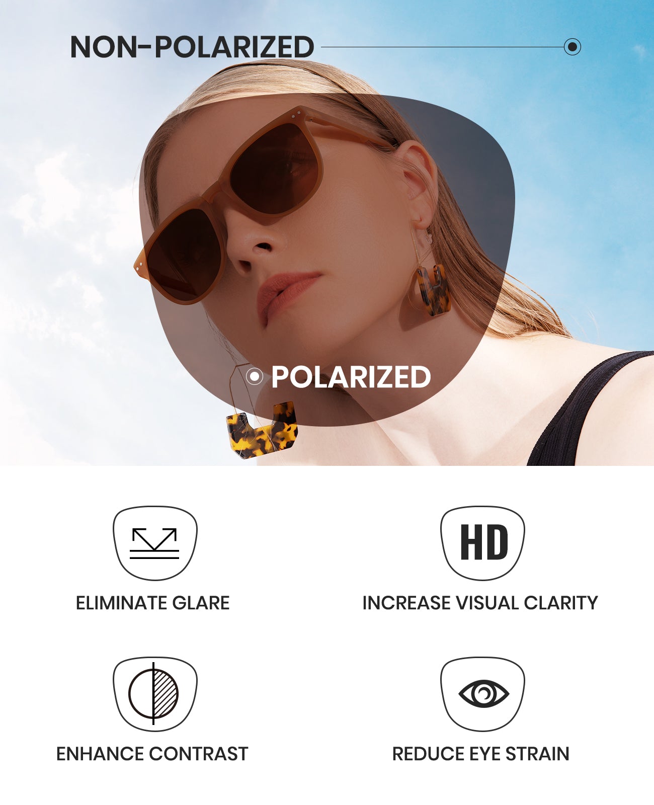Lentes de Sol Plegables Polarizadas 1019