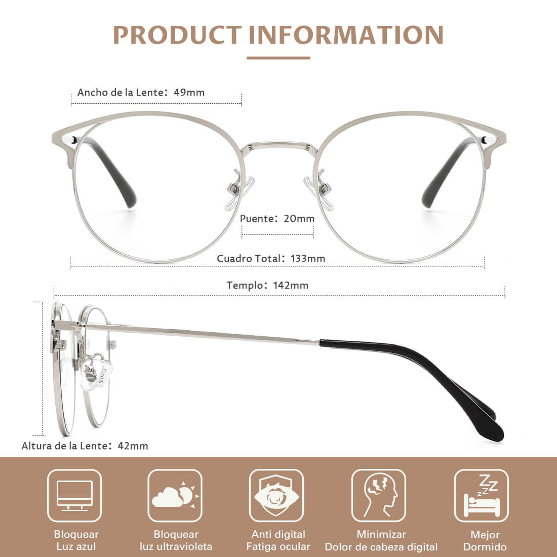 Lentes para Computadora 8092.