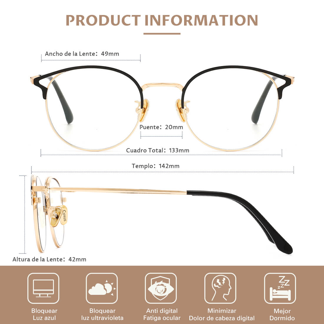 Lentes para Computadora 8092.