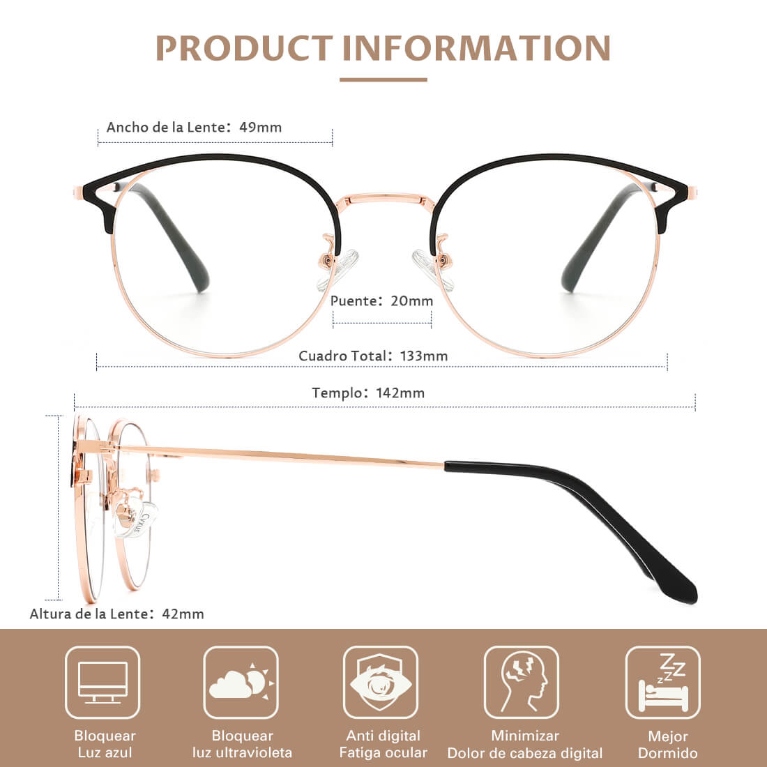 Lentes para Computadora 8092.